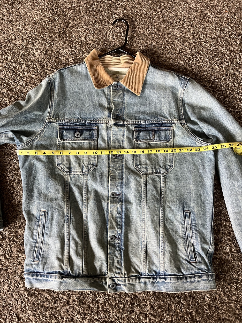 Rogue Territory x Guevel - Cruiser Jacket with Tan Corduroy Collar